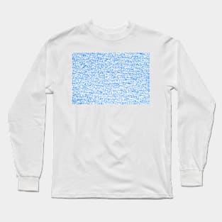 Blue curved lines abstract backgroound Long Sleeve T-Shirt